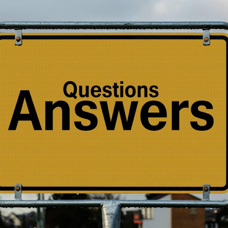 questions answers signage